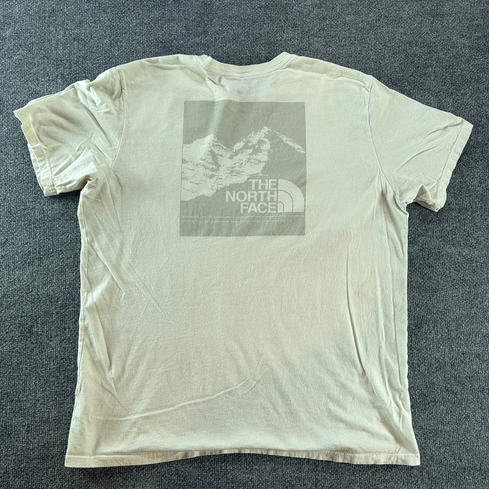 The North Face Mens White Mountain Graphic Logo Short Sleeve T-Shirt XL Casual